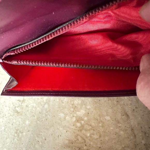 Celine Purple Leather Long Bifold Snap Closure Wallet - Picture 15 of 15